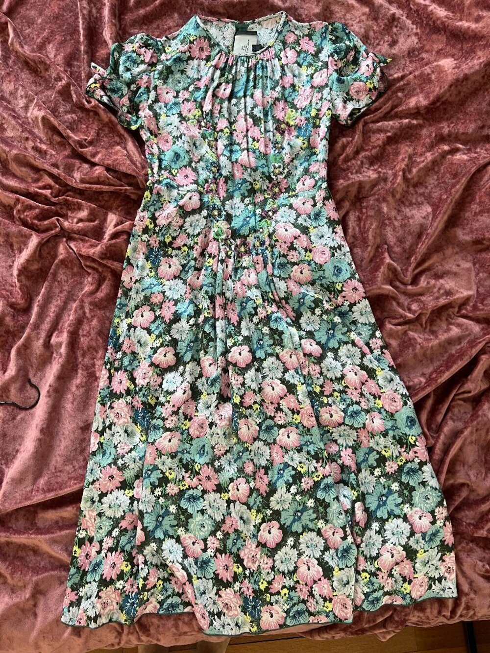 Marc Jacobs Floral Midi Dress, Size 2 (Fits Small/US 4), Like New